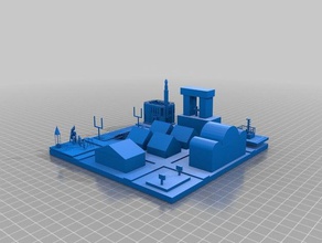 landens city maroon 3d printing 3d print model - Mito3D