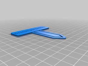 paper clip gracias por tu lbro office customized 3d print model - Mito3D