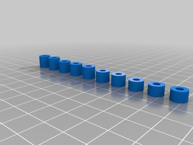 la mia su misura intorno distanziale pacchetto di varietà parti 3D print model - Mito3D