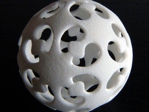 432 vírgula simetria esfera sem marcações matemática 3d print model - Mito3D