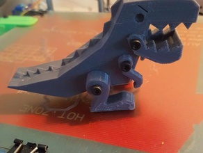 soyguncu rex robot heykeller t-rex 3d print model - Mito3D
