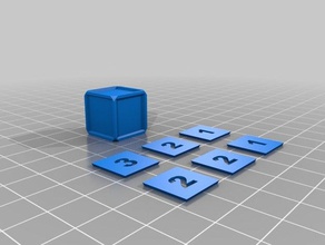panel-insert dice 3d printing 3d print model - Mito3D