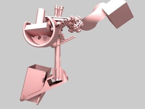 magnetic hand art boolean looks metrics silence union 3d print model - Mito3D