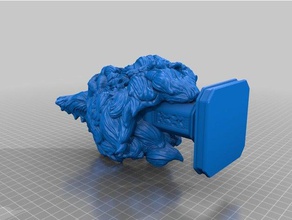 barbudo gritar fixo outros makeprintable 3d print model - Mito3D