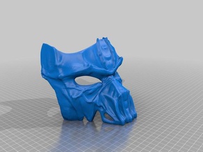 dark mask jointed fixed other makeprintable 3d print model - Mito3D
