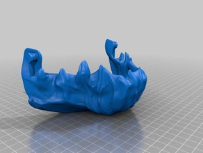dark mask jointed fixed other makeprintable 3d print model - Mito3D