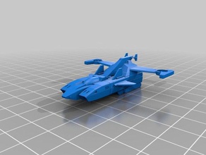 abega spaceship unfinished 2 missing engines toys games 3d print model - Mito3D