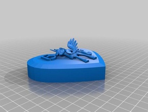 coeur en forme de boîte my little pony décor 3d print model - Mito3D