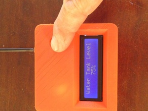wireless tank level monitor outdoor garden arduino nano pro mini rain water sensor ultrasonic 3d print model - Mito3D