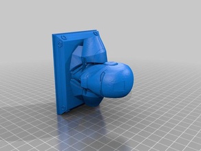 iron man bust plinthfixed other makeprintable 3d print model - Mito3D
