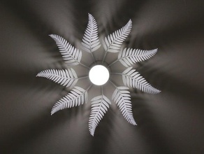 fern lampshade decor plant 3d print model - Mito3D
