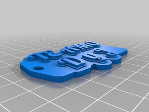 edison Anahtarlık özelleştirilmiş 3d print model - Mito3D