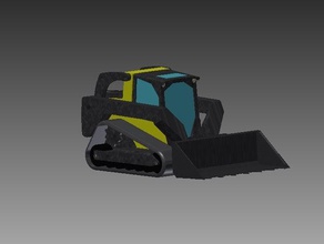 333d skid steer construction toys 3d print model - Mito3D