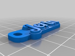 jerin i portachiavi personalizzato 3d print model - Mito3D