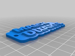 maick keychains customized 3d print model - Mito3D