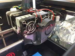 replicator 2x blower fan shroud remix 3d printing 3d print model - Mito3D