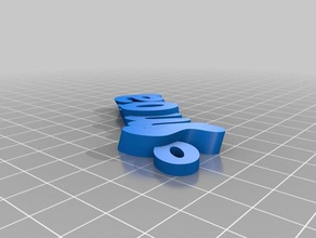 simona Schlüsselanhänger angepasst 3d print model - Mito3D