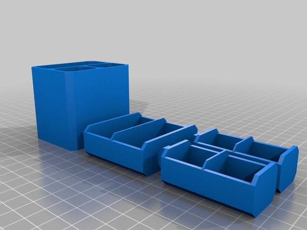 parties personnalisables tiroir de l'organisation customizer ordinateur bureau organisateur 3D print model - Mito3D