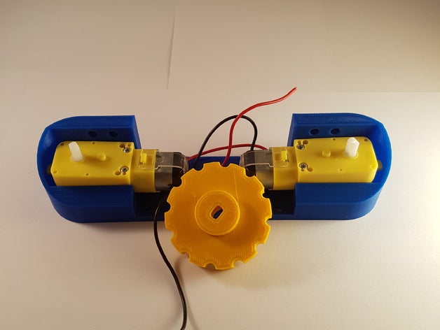 prototank adjustments cog version 2 robotics arduino llanta rueda wheel 3D print model - Mito3D