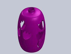 les petites bouteilles d'eau de recyclage vase 3d l'impression bouchon la bouteille fleurs recycler recyclé 3d print model - Mito3D