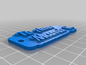 te amo mama keychains customized 3d print model - Mito3D