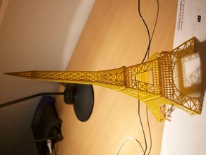 easy printable eiffel tower buildings structures 3d print model - Mito3D