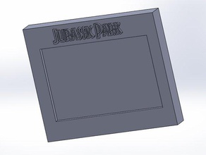 jurassic park marco de imagen props 3d print model - Mito3D