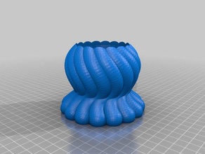 swirly egg cup not tested kitchen dining 3d print model - Mito3D