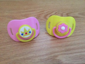 la princesa peach daisy chupetes accesorios adulto chupete 3d print model - Mito3D