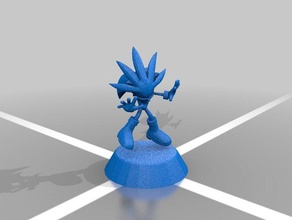 silver el erizo los juguetes juegos 3d print model - Mito3D