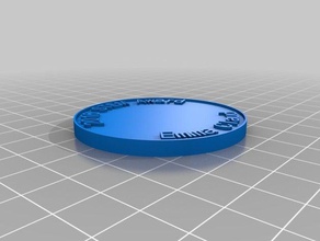 award claud coins badges customized 3d print model - Mito3D