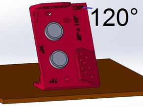 montura para hc sr04 multi&aacutengulo 40&deg90&deg140&deg45&deg135&deg105&deg120&deg 75&deg 60&deg robótica arduino hc-sr04 monte raspberry pi sensor ultra-som ultra-sônico 3d print model - Mito3D