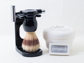 safety razor shaving brush stand m&uumlhle r106 bathroom 3d print model - Mito3D