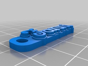 fanni Schlüsselanhänger angepasst 3d print model - Mito3D