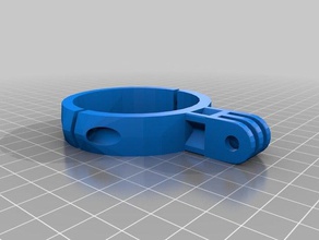 55mm go pro clamp de la caméra personnalisé 3d print model - Mito3D