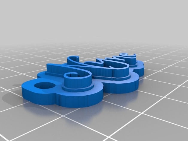 etiket Anahtarlık özelleştirilmiş 3D print model - Mito3D