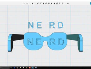 lunettes de nerd 3d print model - Mito3D