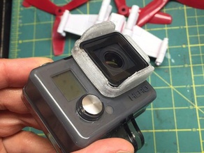 gopro hero niveau d'entrée de la lentille proterctor caméra go pro protéger protection l' 3d print model - Mito3D