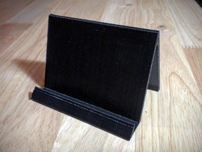 simples rack titular do cartão office suporte de exposição expo mostra comércio 3d print model - Mito3D