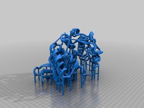 raf kinaz 3d baskı biyoloji kanser moleküler protein yapısı 3d print model - Mito3D