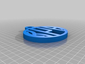 keith monogram kolye takı özelleştirilmiş 3d print model - Mito3D