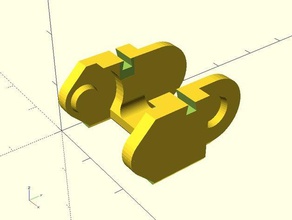 abierto cadena de cable bidireccional 3d la impresora accesorios gestión cables openscad cableado 3d print model - Mito3D