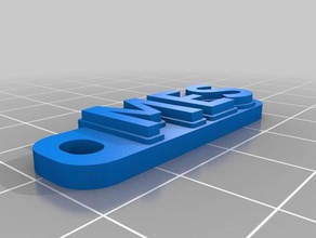 mes keytag keychains customized 3d print model - Mito3D