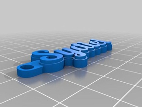 sydiel keychains customized 3d print model - Mito3D