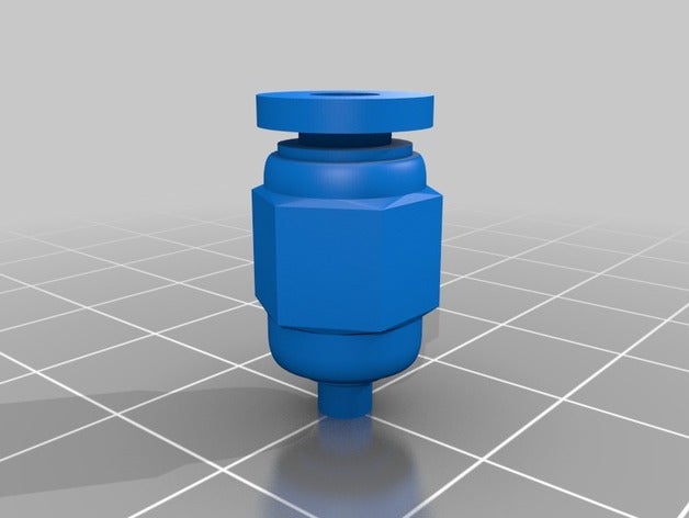 bowden push-fit connecteur 3d de l'imprimante pièces adaptateur coupleur tube press-fit 3D print model - Mito3D