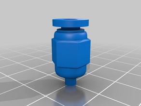 bowden push-fit conector 3d a impressora partes adaptador acoplador tubo ajuste de imprensa push fit 3d print model - Mito3D