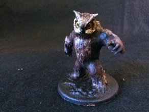 owlbear toy game accessories dd dnd dungeons dragons gaming mini miniature monster openforge pathfinder tabletop wargaming warhammer 3d print model - Mito3D