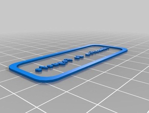 meine angepasste custiomizable name-tag Zeichen logos 3d print model - Mito3D