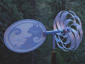 Windmühle windrad eine optische Täuschung ist outdoor Garten 3d print model - Mito3D