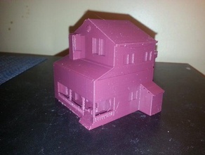 casa a due piani gli edifici le strutture architettura l'homebrewing 3d print model - Mito3D
